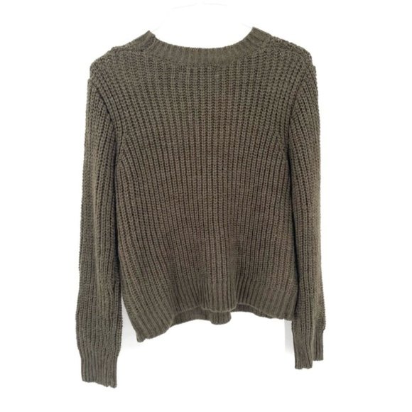 Forever 21 Olive Green Knit Olive Green Sweater - Picture 2 of 4